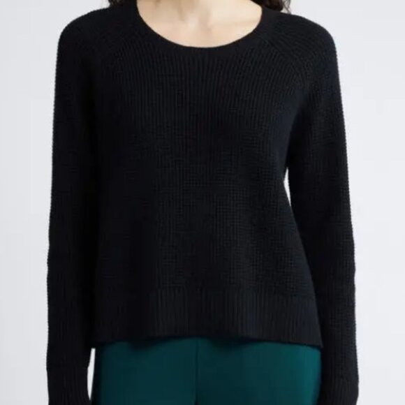 Eileen Fisher crewneck organic cotton and recycled cashmere sweater size XL - Picture 1 of 9